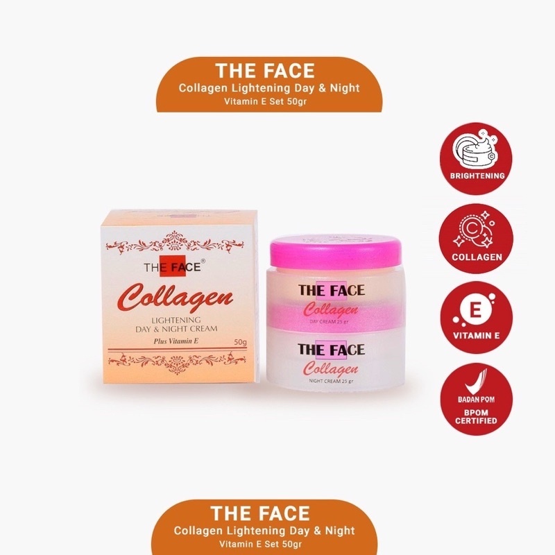THE FACE CREAM COLAGEN SUSUN ORIGINAL BPOM - CREAM COLLAGEN THE FACE BPOM