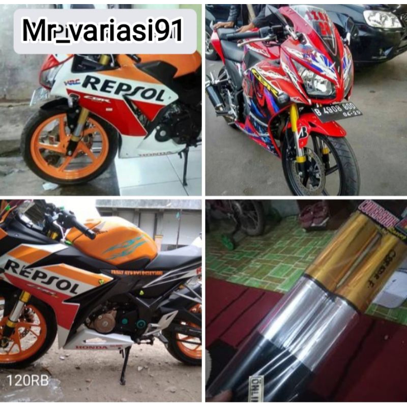 COVER SHOCK DEPAN CBR 150 K45 MODEL ATAS BAWAH