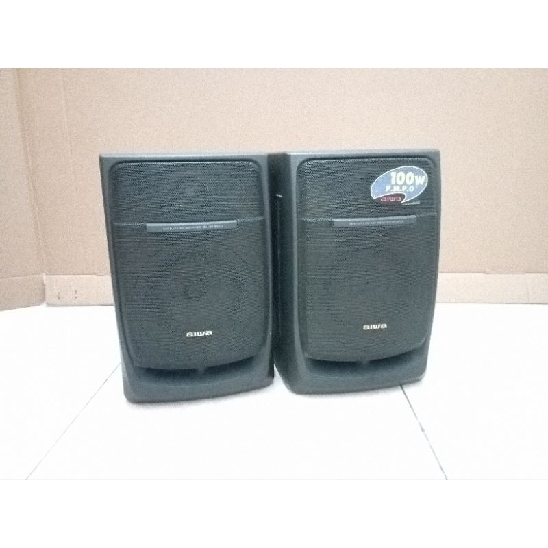 Speaker Pasif Aiwa ex. compo NSX-E6 ( 4" inch ) Sepasang.