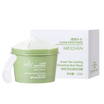 100% ORI MASKER WAJAH GREEN TEA CLEANSING MUD MASK 120 Gram - CLAY MASK GREEN TEA