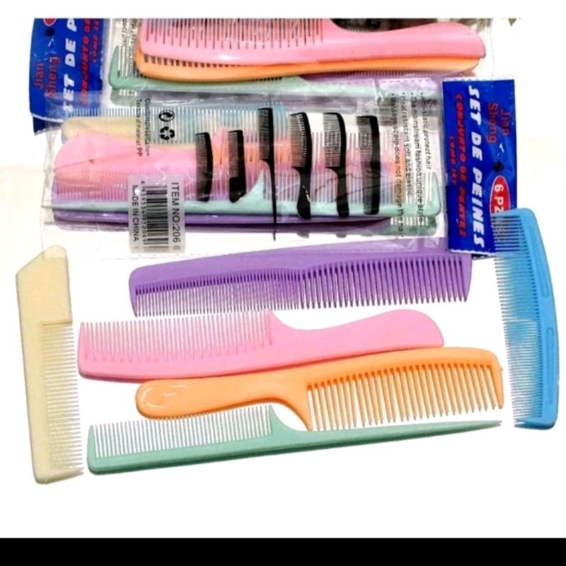 Sisir rambut mix warna SISIR SET SALON