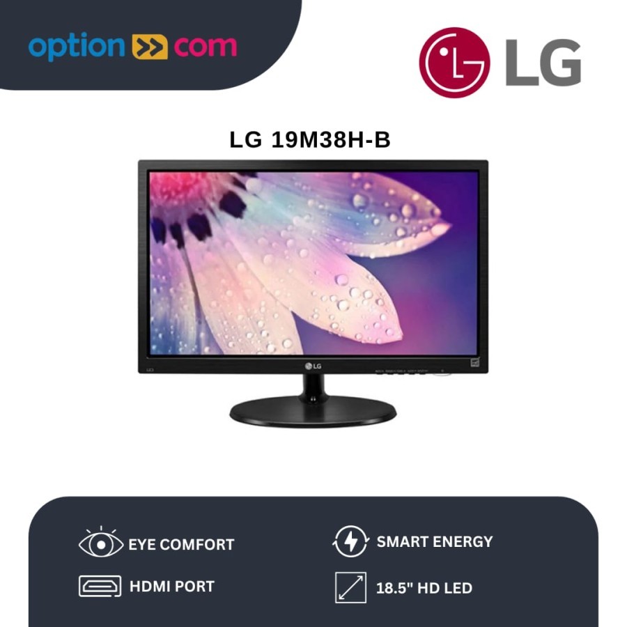 MONITOR LG 19M38H-B 19M38H 18.5" Monitor PC Komputer 19 inch HDMI Port HD LED Monitor Original
