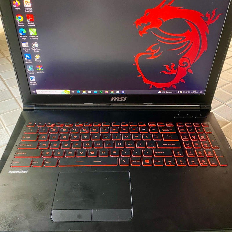 Laptop Gaming MSI GL62 Core i7 Gen7 Nvidia GTX 1050Ti SSD+HDD