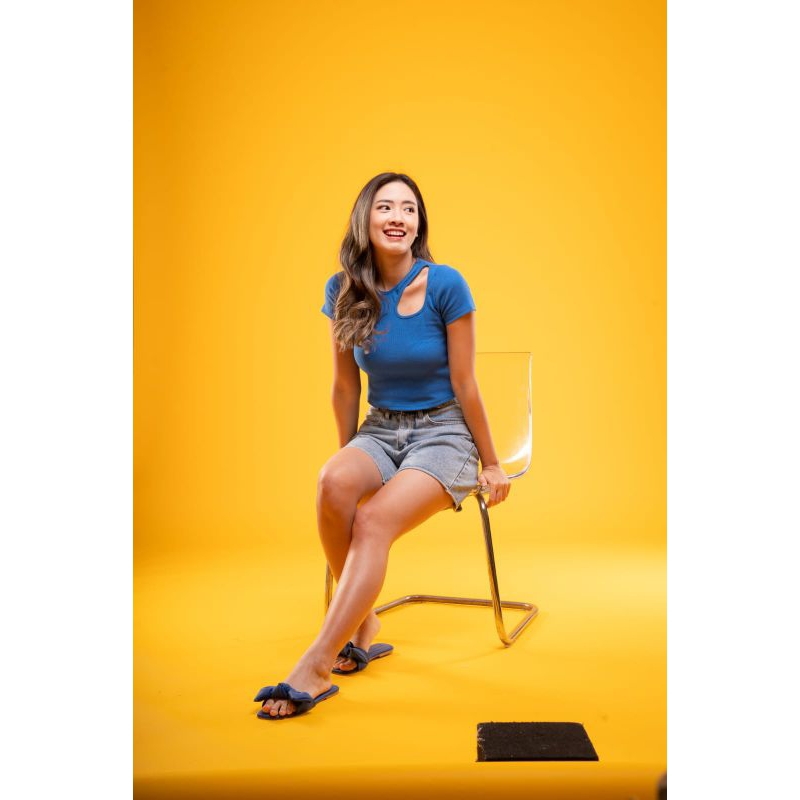 rajut krop top// atasan wanita korea