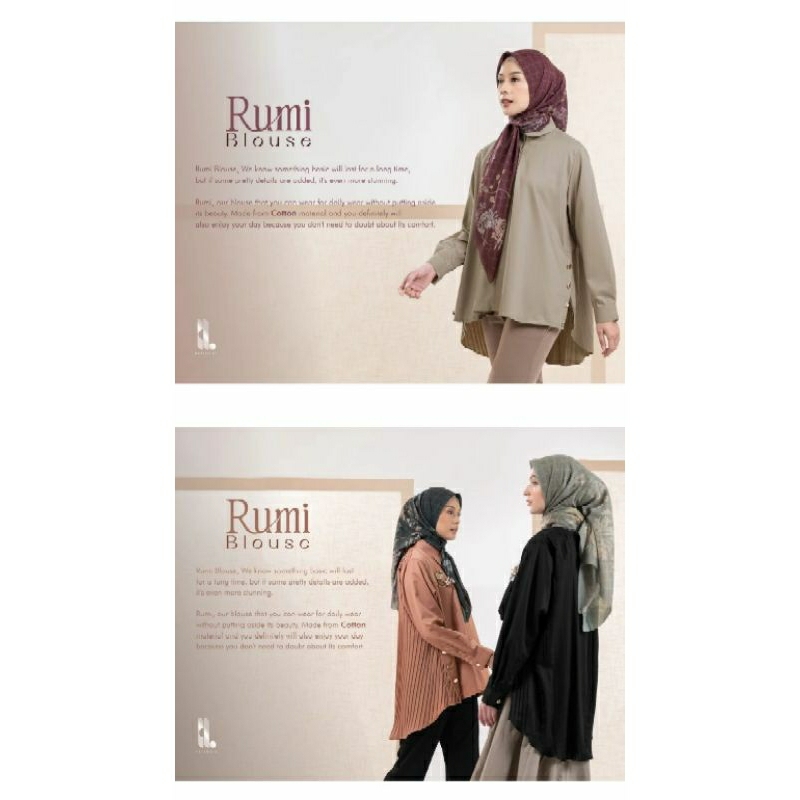HEYLOCAL Rumi Blouse, Atasan Wanita Blouse, Blouse Heylocal
