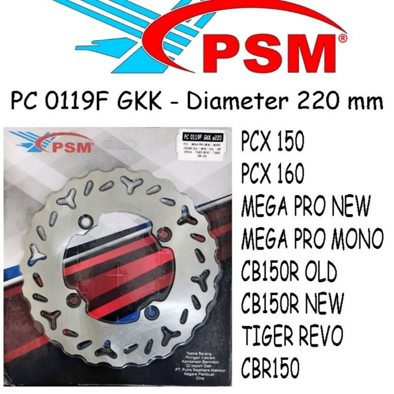 Disc Brake Belakang Psm Pcx 150 Pcx 160 Cbr150 new Cb 150 new & old Tiger Revo Mega pro new / Cakram