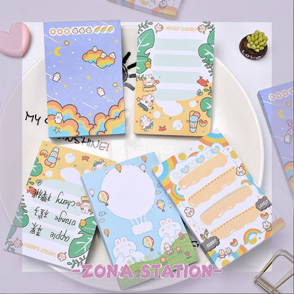 

[ZS] Memo Sticky Note Kelinci Lucu Journaling