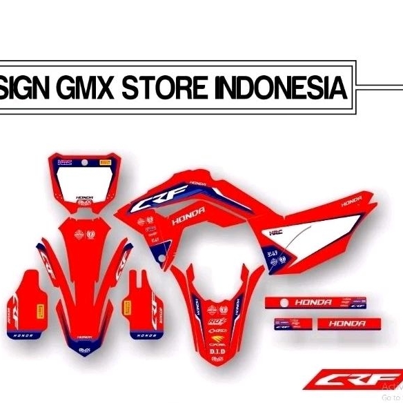 Decal original Crf 150 Crf 450 r Decal Custome Full Body Papan Crf 450 new
