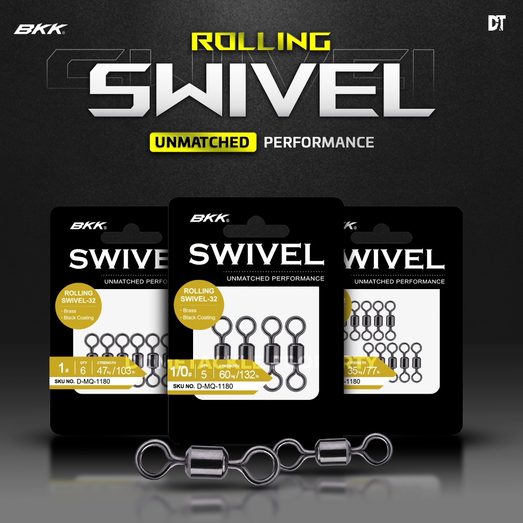 BKK Rolling Kili-Kili Rolling Swivel Pancing 1 2 1/0 2/0 Accesories Pancing