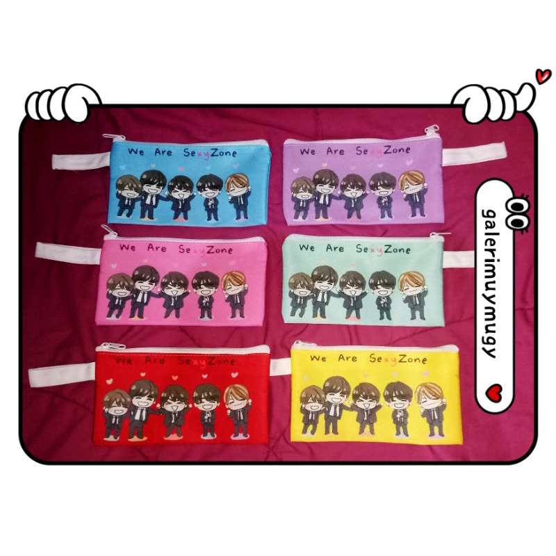 

[READY] POUCH FANMADE SEXYZONE/ WADAH PENSIL SEXY ZONE