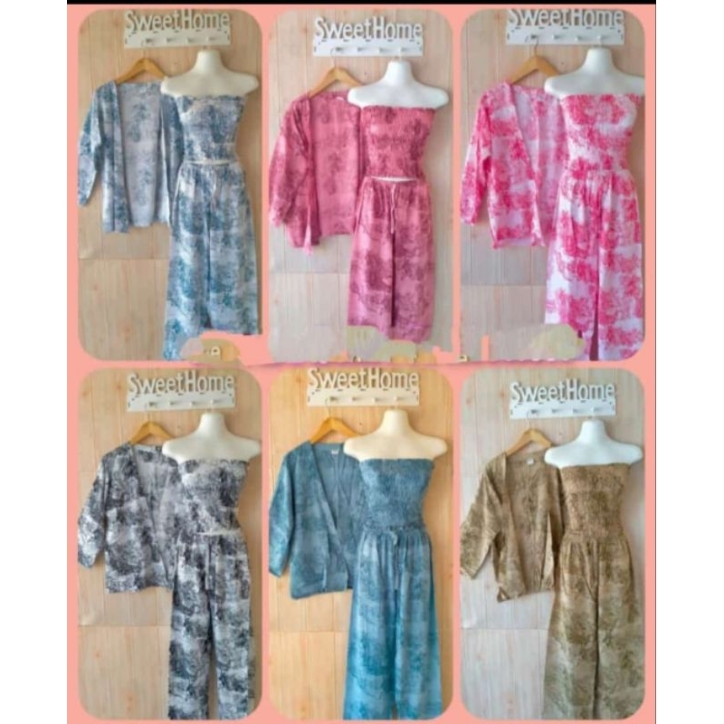 One set kemben panjang/setelan kemben/set celana panjang