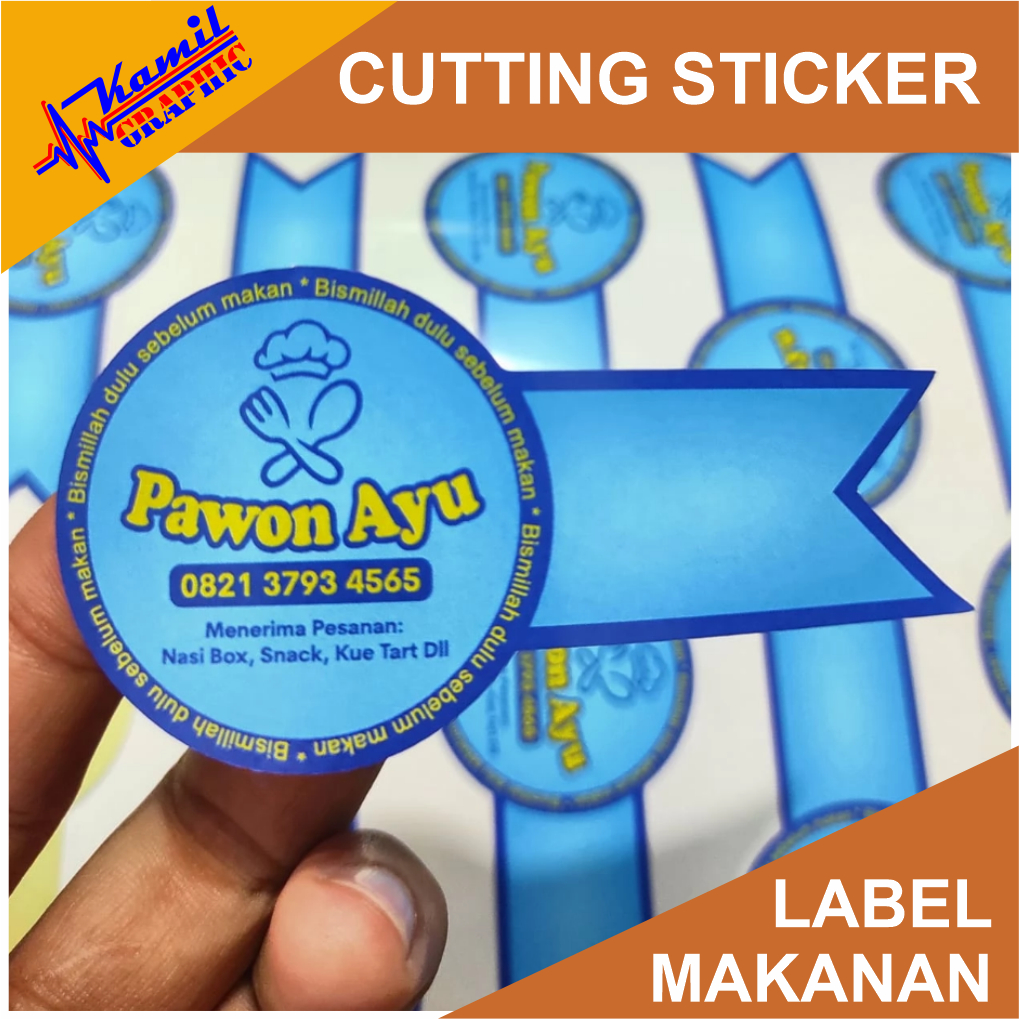 

Cetak sticker label custom