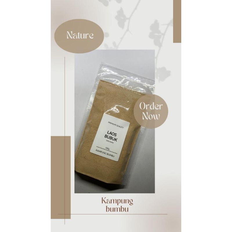 

Laos Bubuk Murni - Lengkuas (100gram)