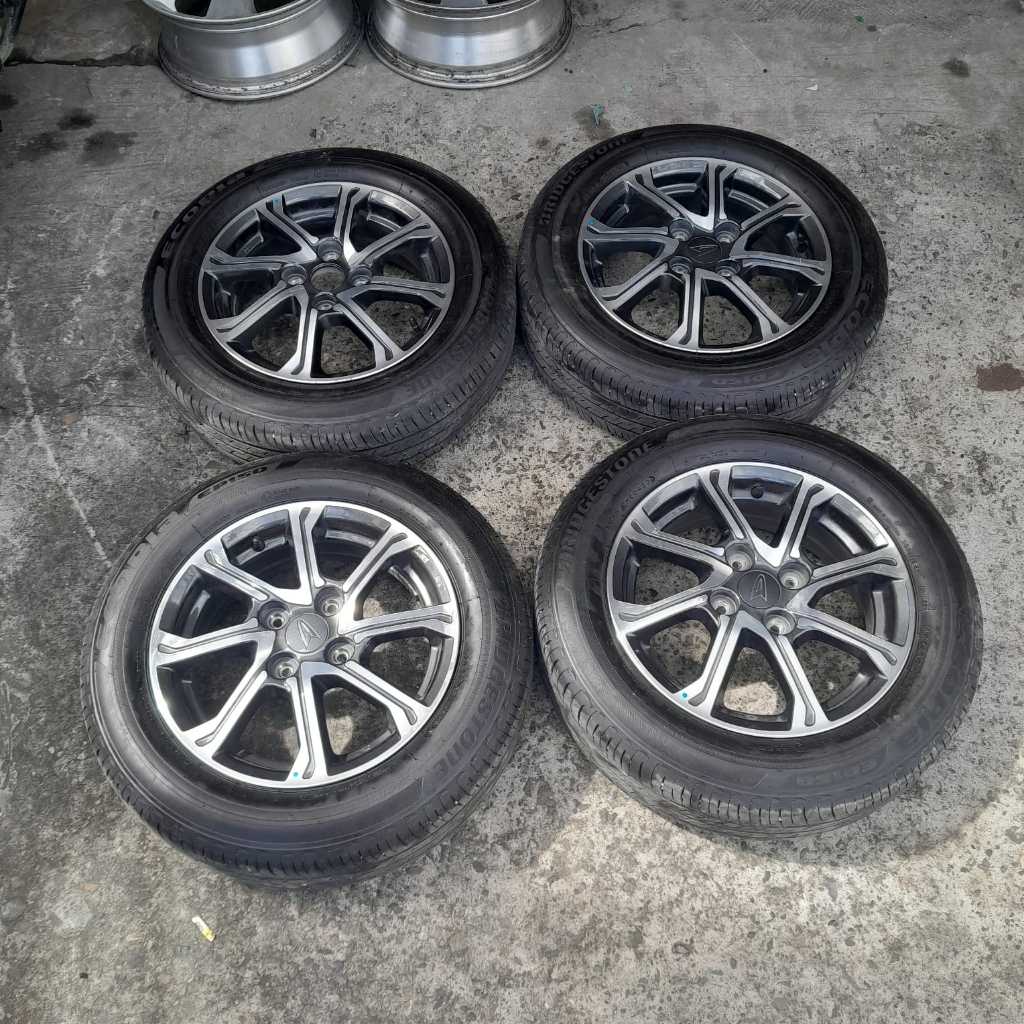 Velg Mobil Bekas Ring 14 Lubang 4 STD NEW SIGRA R14X5 4X100 ET45 BAN 175 65 R14