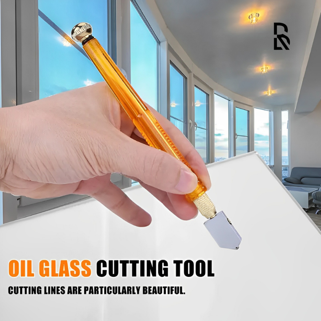 

ALAT PENANDA / PEMOTONG KACA DAN KERAMIK PISAU POTONG KACA MINYAK OIL GLASS CUTTER ROLLER