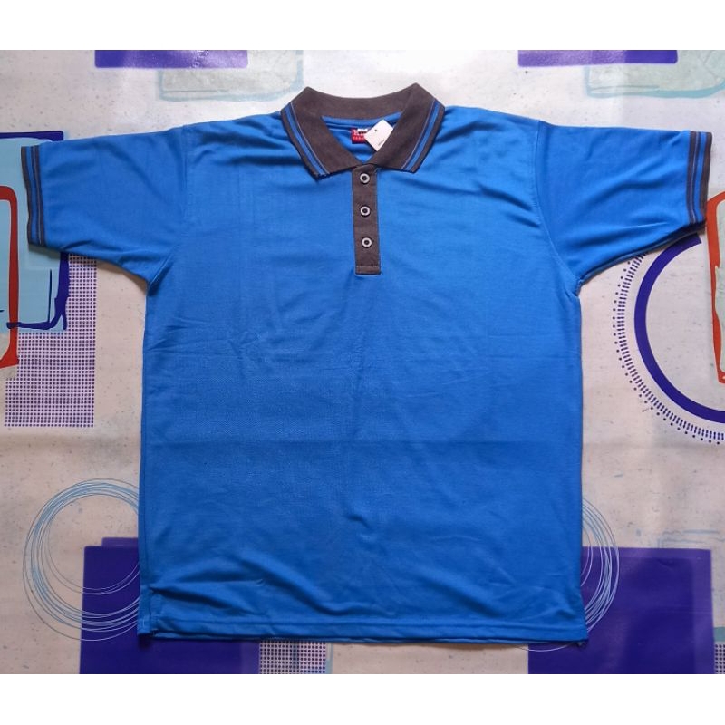 Kaos Polo Pendek Warna Biru Turkis
