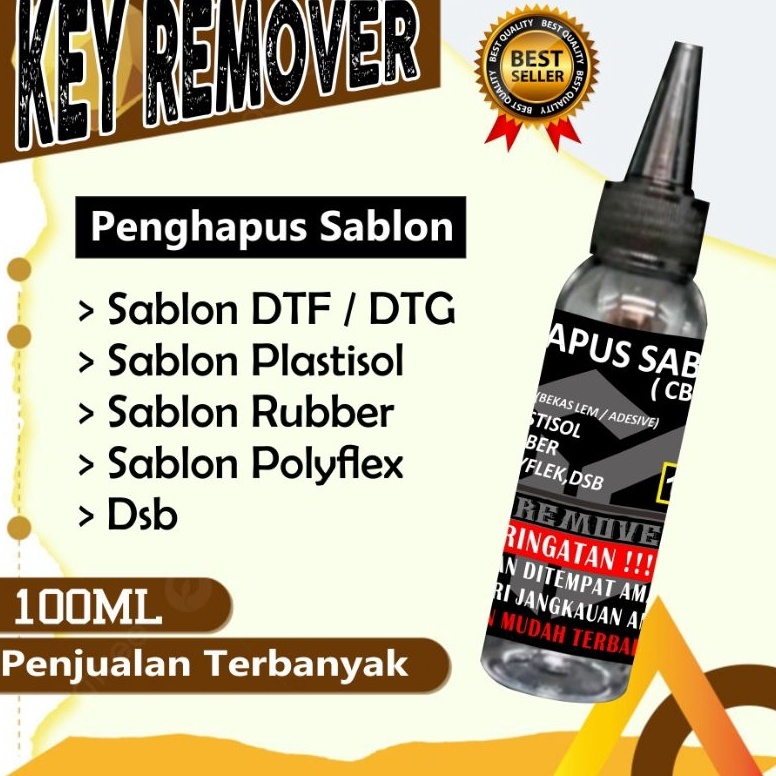 

ART V46L 1ml KEY REMOVER CAIRAN PEMBERSIH SABLON CAIRAN PENGHAPUS SABLON CLEANER PENGHAPUS SABLON BISA UNTUK MENGHAPUS SEPULUH DESAIN A3 CAIRAN PENGHAPUS SABLON DTF REMOVER RUBBER REMOVER PLASTISOL REMOVER POLYFLEX REMOVER DSB