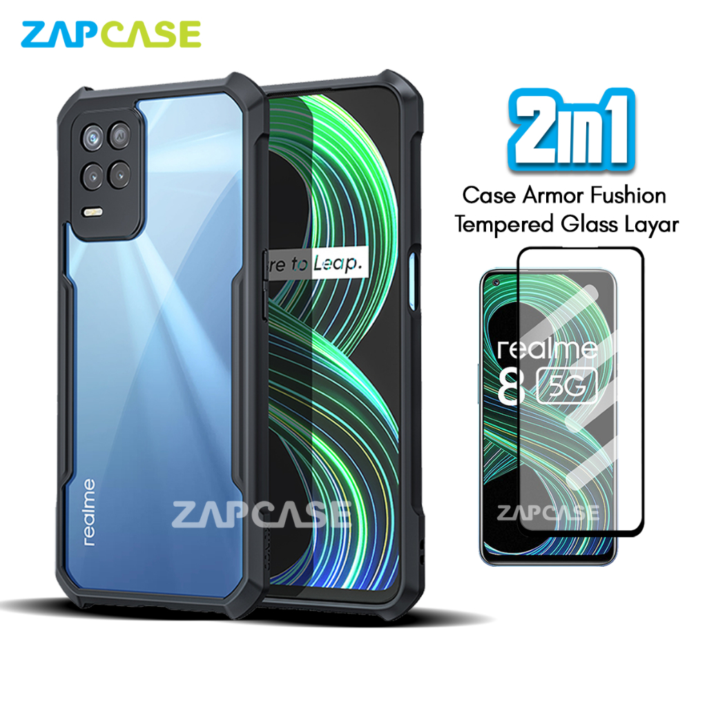 Realme 8 5G Casing Free Tempered Glass