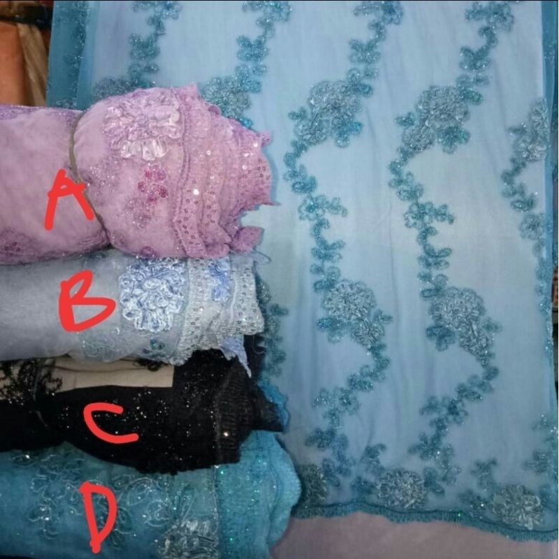 kain kebaya / tile kebaya / tile premium motif timbul