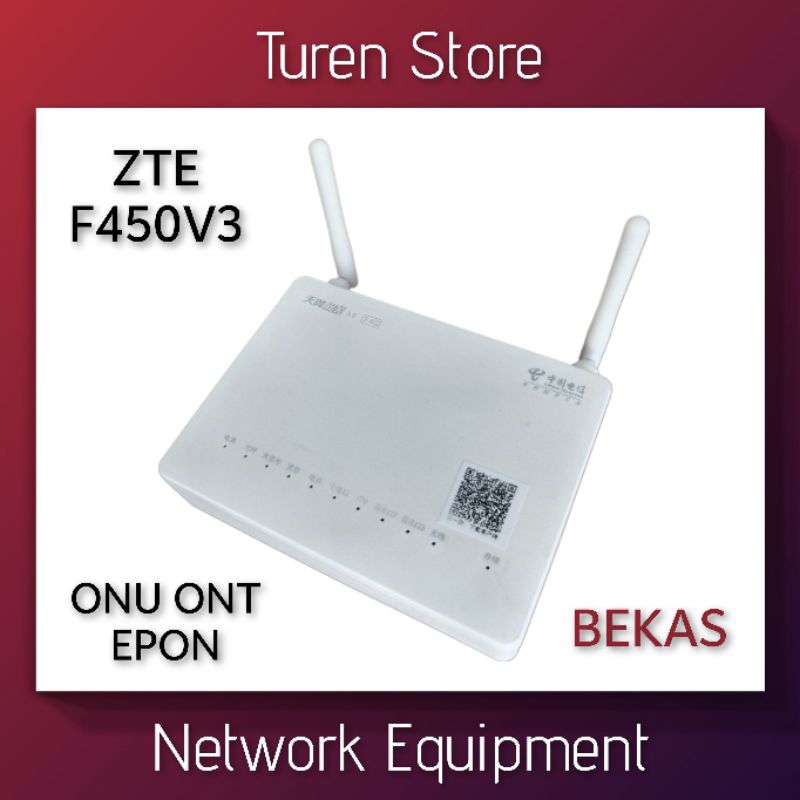 ZTE F450 V3 EPON ONU ONT F450V3 Bekas support untuk EPON OLT HSGQ HIOSO VSOL dll