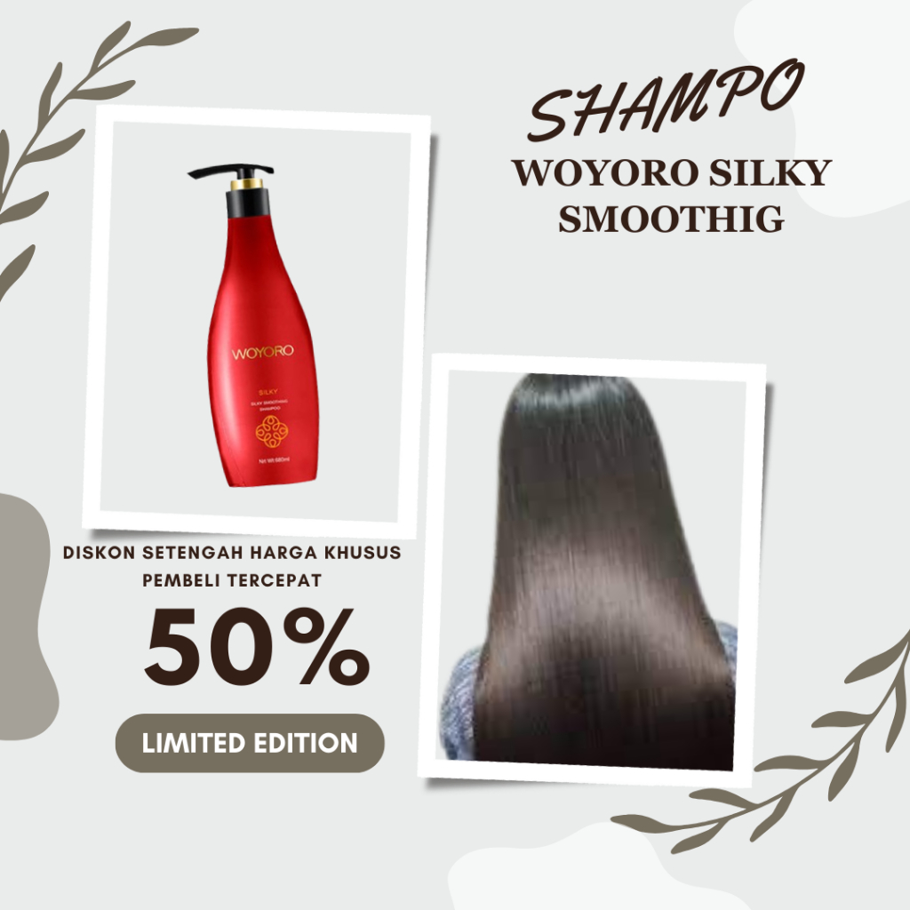 Shampoo WOYORO Silky Smoothing - Shampo Khusus Setelah Pelurusan Rambut 420 ML