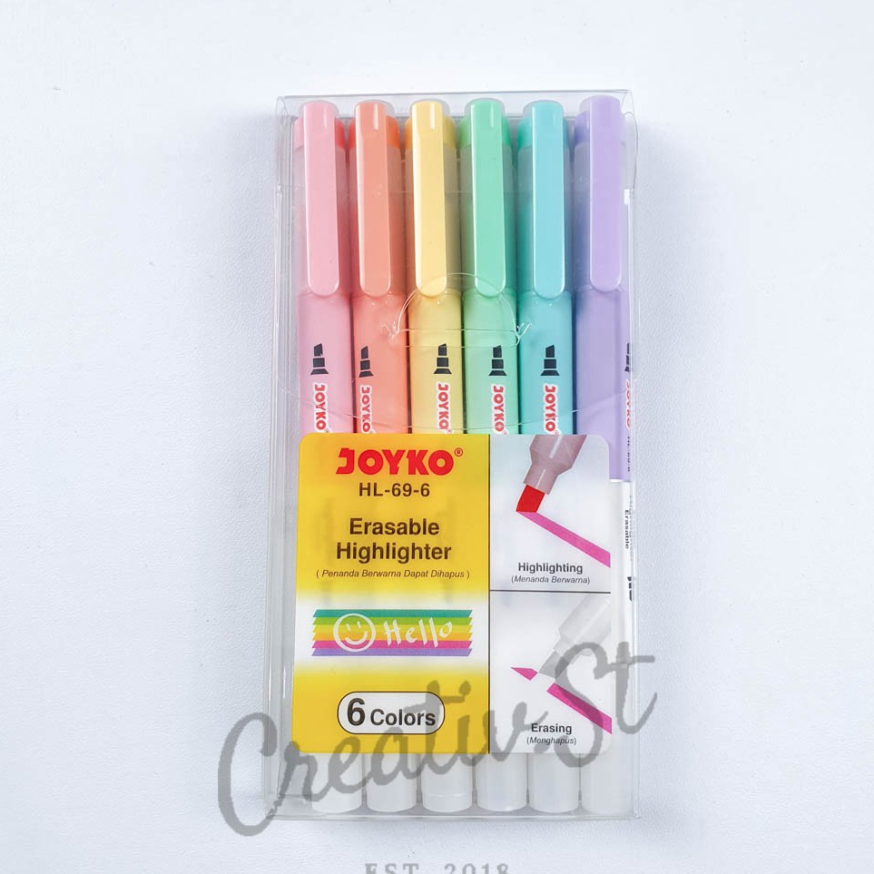 

ART T39X Joyko Erasable Highlighter Dapat Dihapus HL696