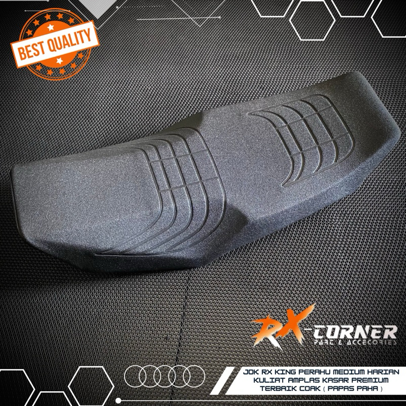 SEAT JOK RX KING RXKING PERAHU MEDIUM HARIAN KULIT AMPLAS KASAR PREMIUM TERBAIK  COAK ( PAPAS PAHA )