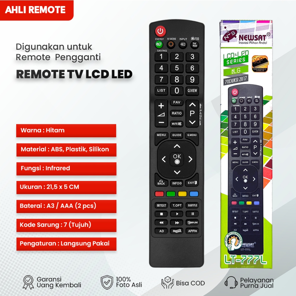 Remot TV LG LCD LED AKB72915251 / Remote TV LCD LED LG