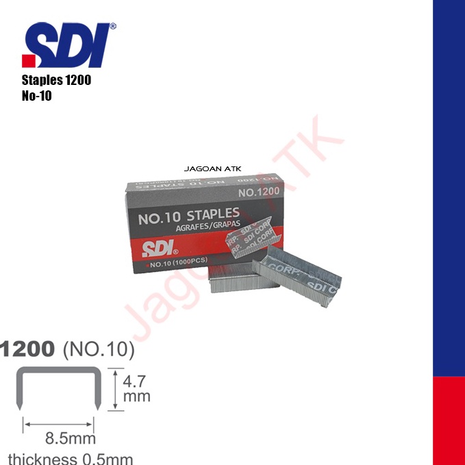 

ART W6C SDI 12 Isi Staples No1 No1 Staples 2 kotak kecil