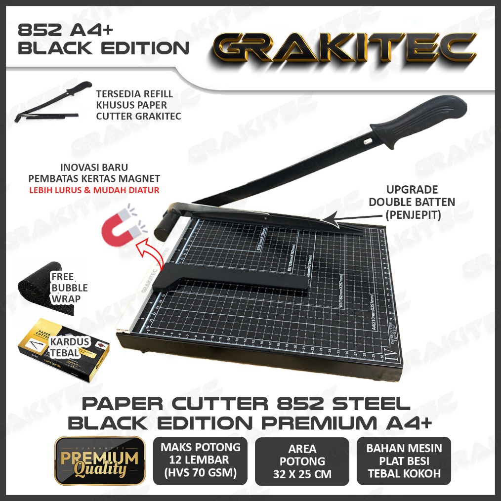 

ART M63Z Paper Cutter A4 Alat Potong Mesin Pemotong Kertas HVS Sticker Dos PVC Card Yellow Board Art Paper Vinyl Bontax Camel Kertas