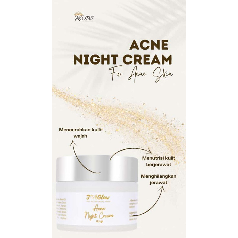 ACNE NIGHT CREAM JGLOW KLINIK