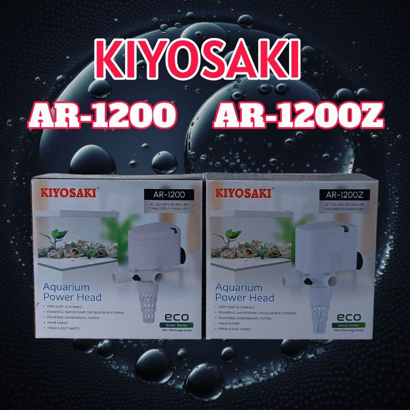 KIYOSAKI AR-1200/AR-1200Z   : power head ph mesin pompa ar 1200 a z waterpump aquarium water pump fi