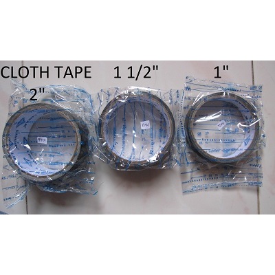 

Linen Tape Hitam Pendek tipis 22mm 33mm & 44mm / Lakban / solasi