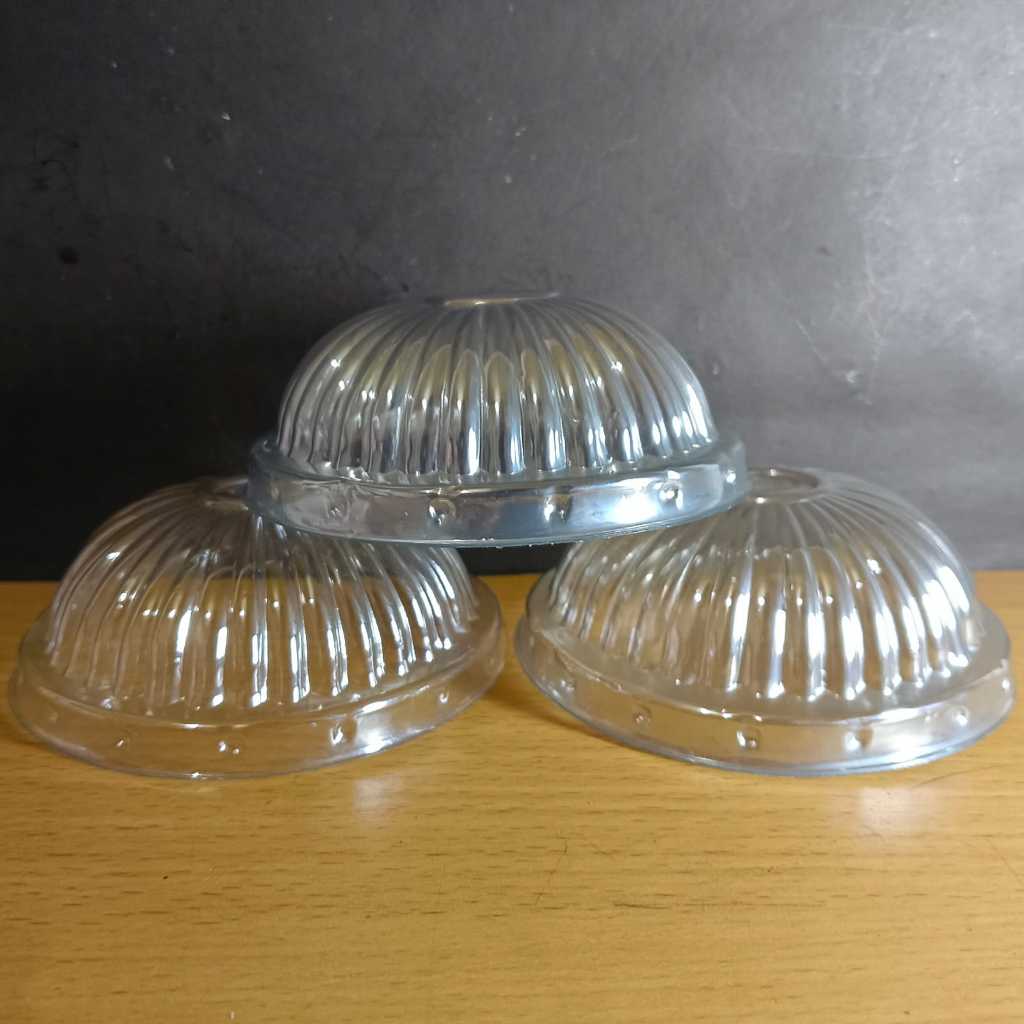 Tutup Gelas Plastik Cembung Salur - Tutup Gelas Cembung Ulir Isi 50 Pcs Lid Dome Cup Gelas Pop Ice T