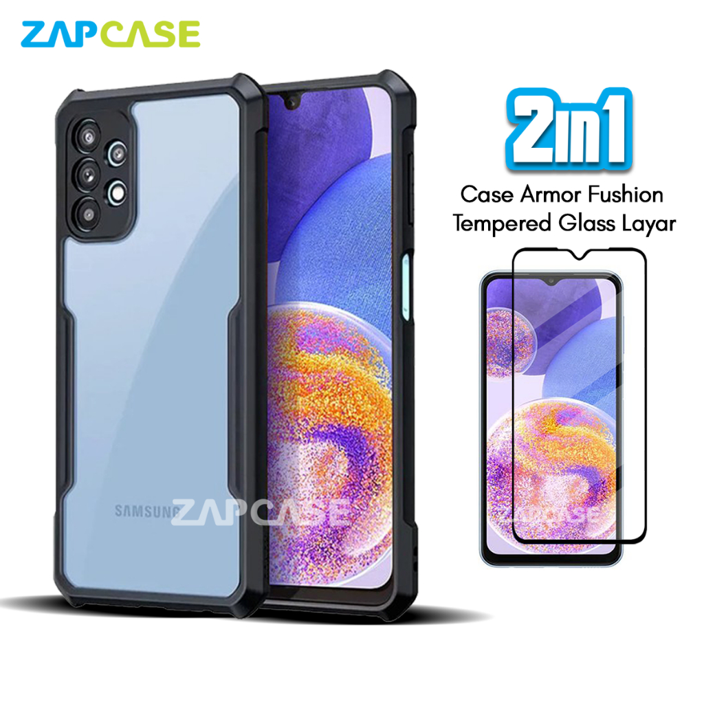 Samsung A23 4G Casing Free Tempered Glass