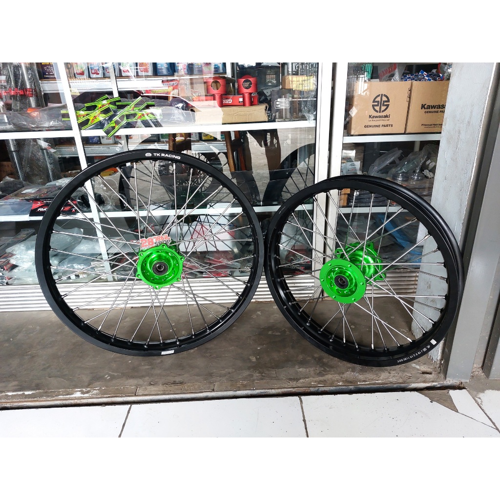 WHEEL SET KLX 18 / 21 TROMOL CNC VELG JARI JARI TK RACING