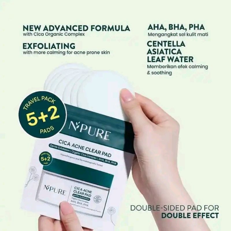 [Ready] NPURE CICA CLEAR PAD 5+2 ZIPLOCK
