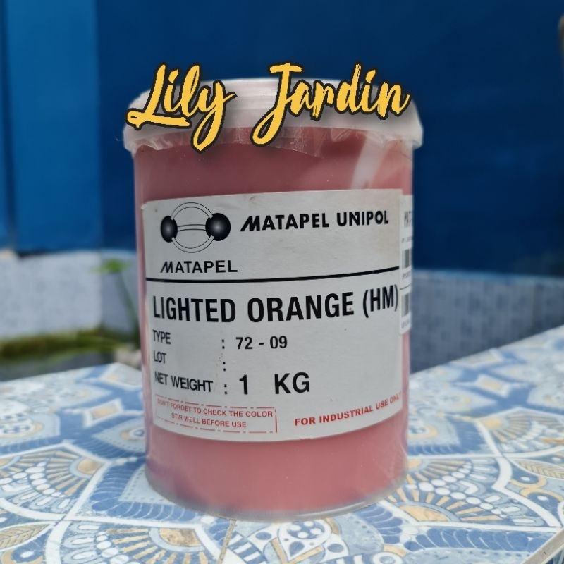 Pigmen Oranye Lighted Orange / Pewarna Resin / Fiberglass - 1 Kg