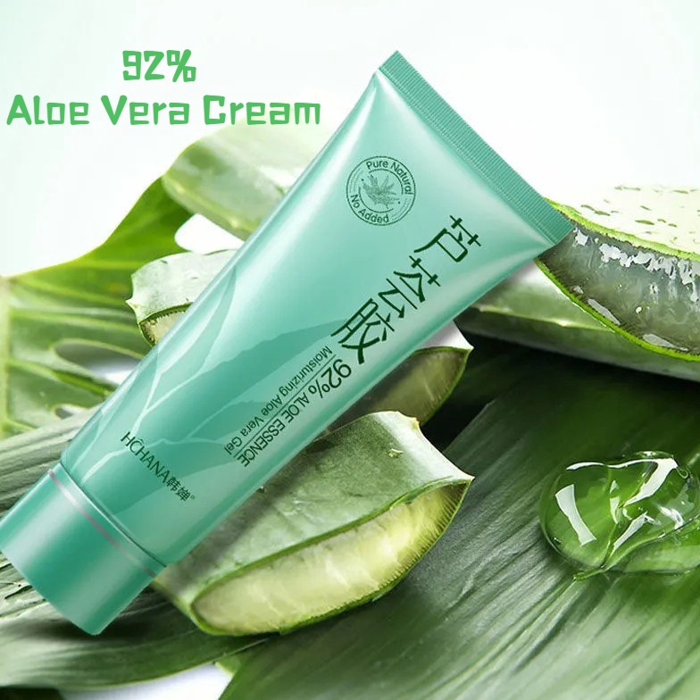 Aloe Vera Gel Pelembab Wajah Gel Wajah Jerawat 4g untuk Kecantikan Alami Melembabkan Kulit Perawatan