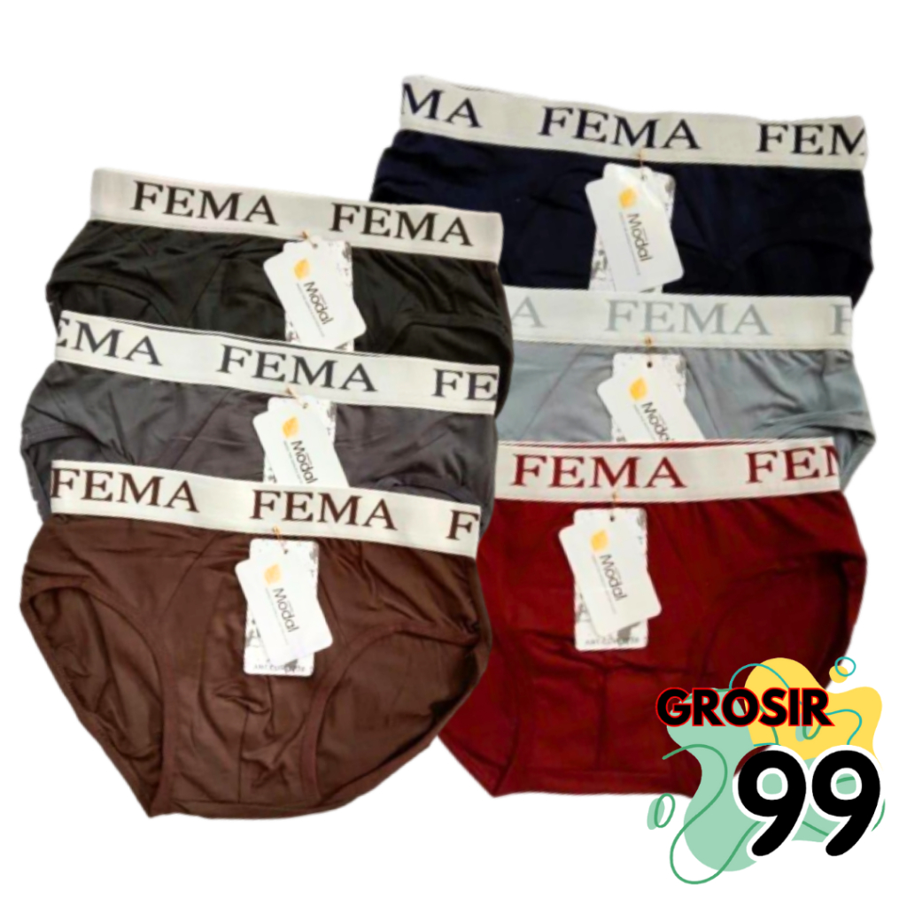 CD Celana Dalam Pria Dewasa Sexy Laki Laki Boxer Sempak Daleman Fema 7738 Bahan Katun Super Soft Nya