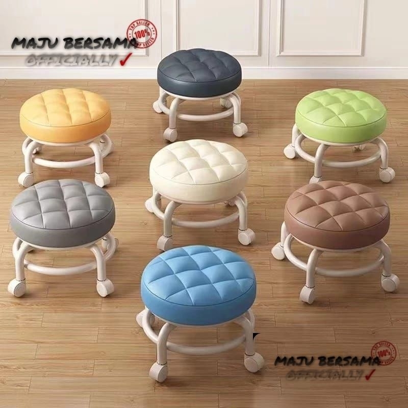 MB - Kursi santai kursi bulat mini / kursi roda mini serbaguna / bangku sofa busa kecil bulat