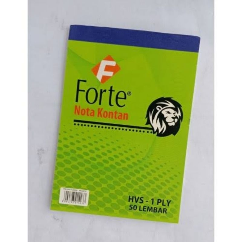 

✨Q_S25✨ SATUAN [1 Pcs] Nota Kecil Forte 1 Ply Tanpa Rangkap