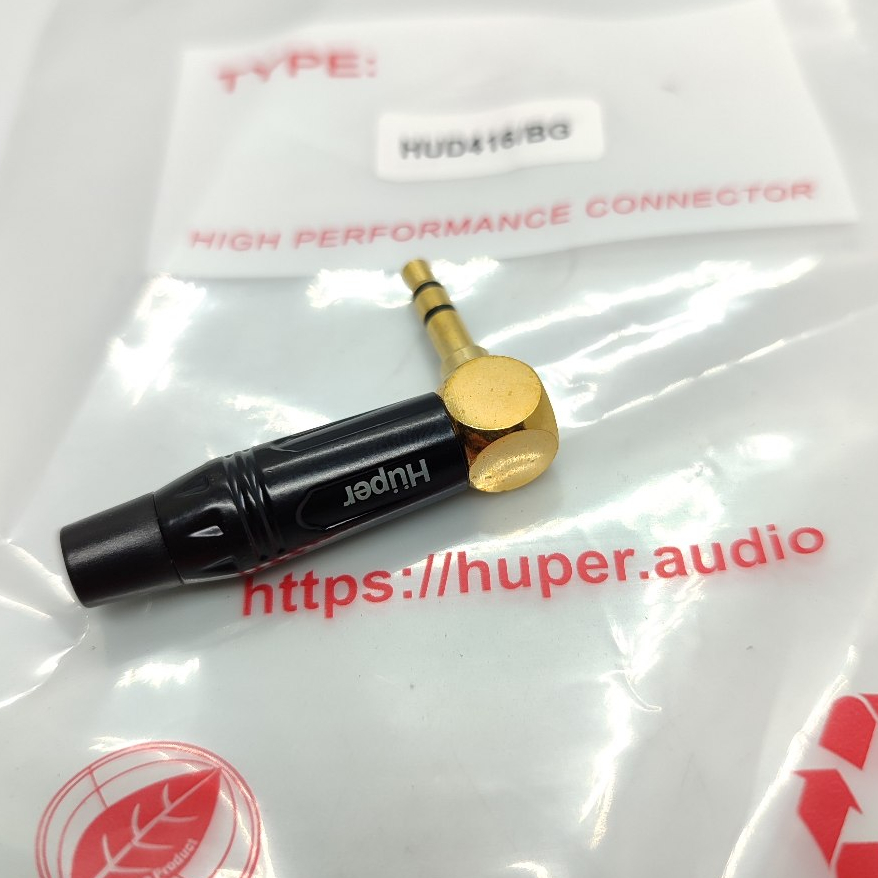 Jack Mini Stereo L 3.5 mm HUPER HUD416/BG - jack mini L 3.5 mm