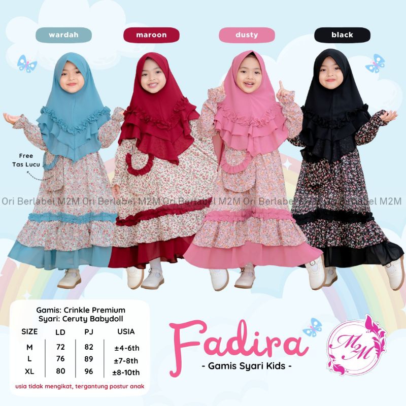 Set gamis jilbab anak FADIRA / SYAMILA