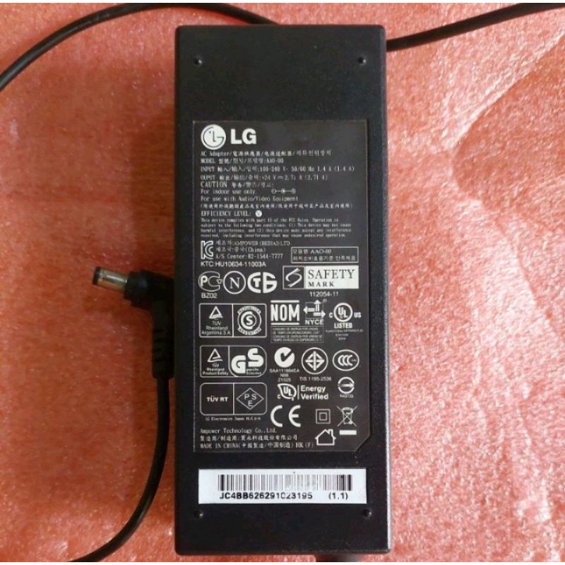 adaptor tv LG 26ls3300 26lv2130 22ls3300  24v-2,71A  24v-2,5A