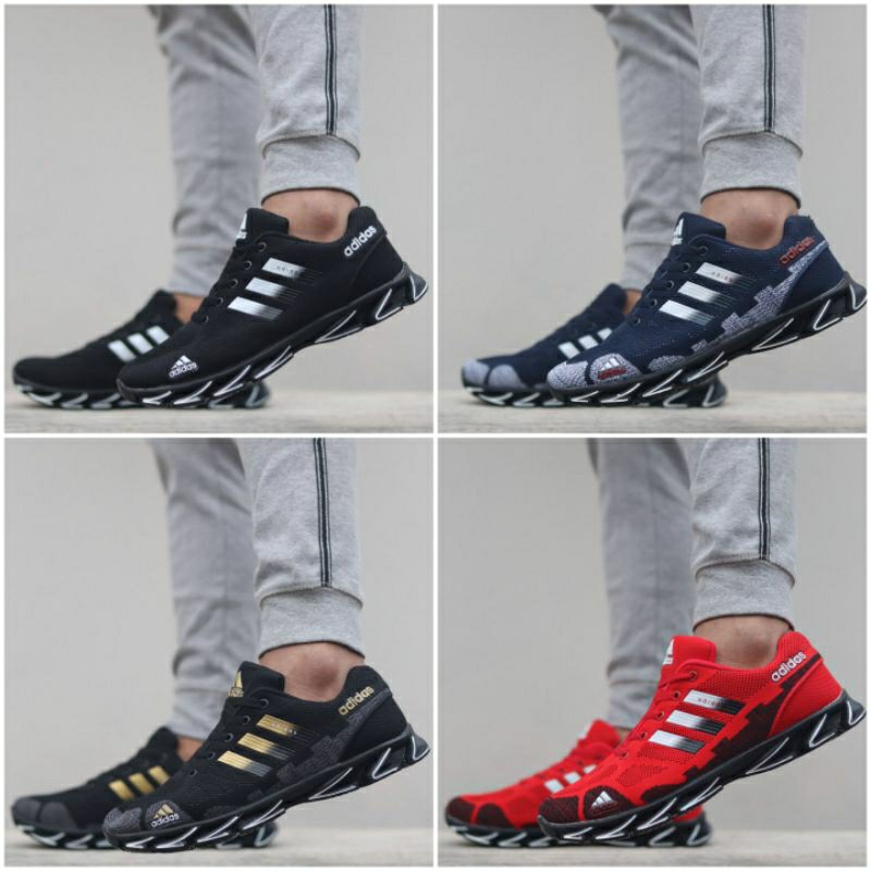 Sepatu cowok. Sepatu Dewasa. sepatu murah. Sneakers impor vietnam Adidas springblade.