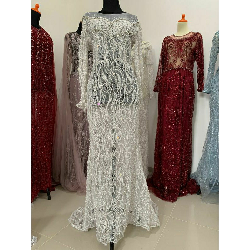 preloved kebaya akad model gaun full payet