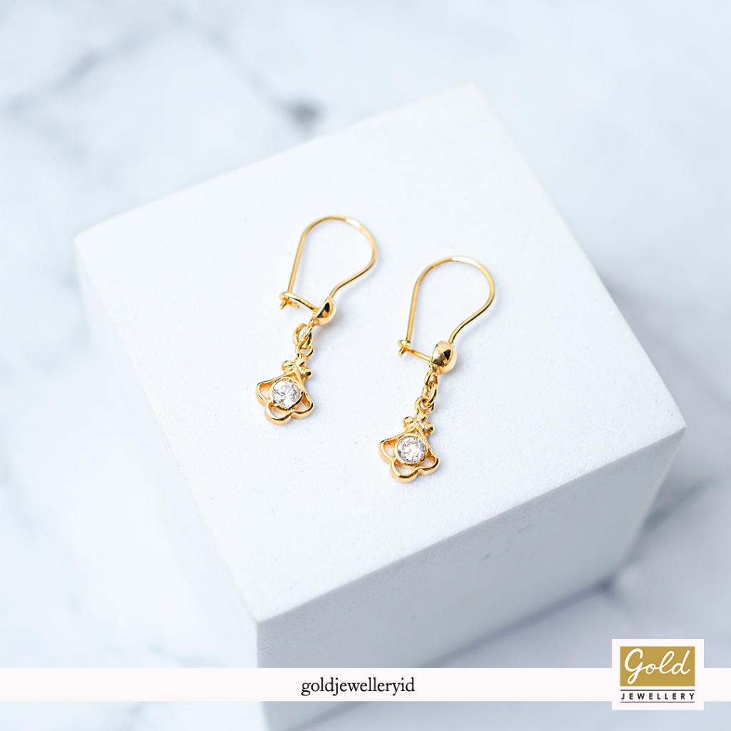 Anting emas kuning kadar 700 16k - X715012400
