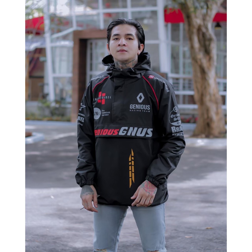 Genious Cagoule Jacket Nascar  Parasut Pullover