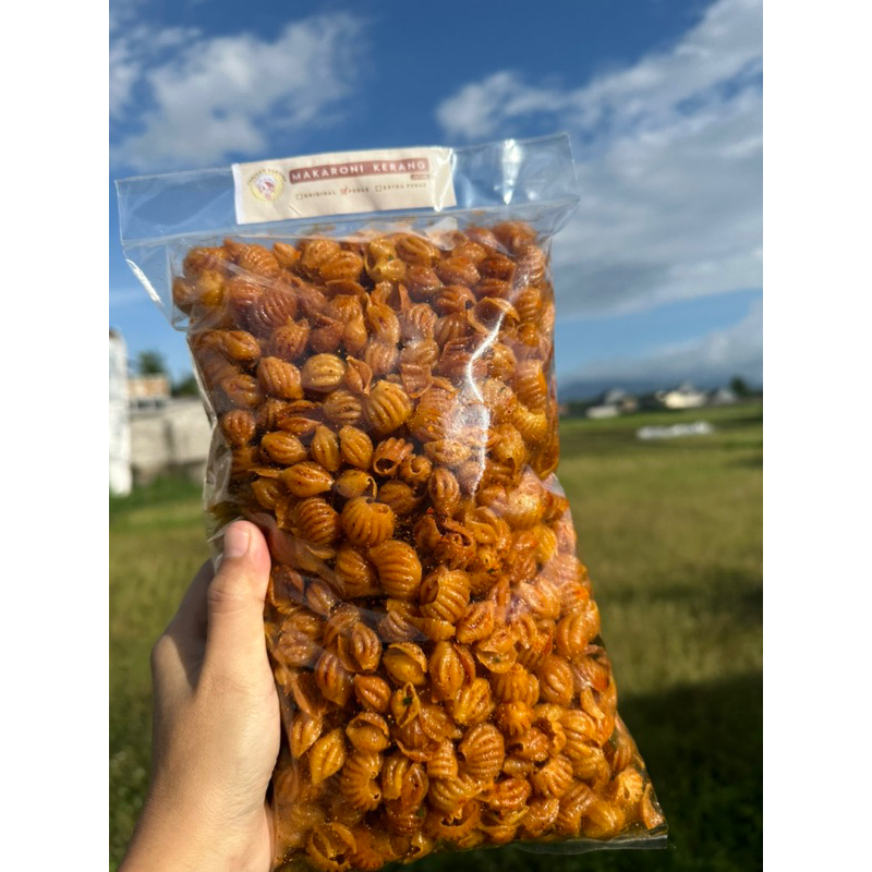 

1 KG MAKARONI KERANG PEDAS GURIH DAUN JERUK - TIDAK KERAS 100%